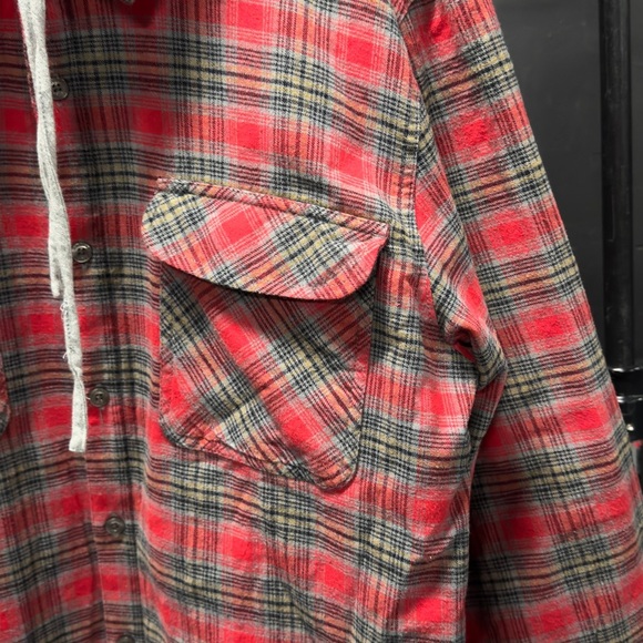 Vintage Oakley Flannel Lined Shirt with Hood - Picture 5 of 14